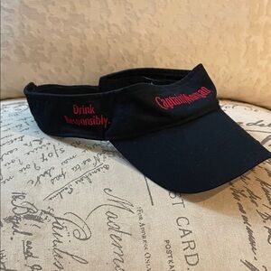 Captain Morgan Black Visor NWOT